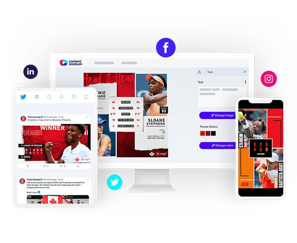 Tennis Canada social media templates