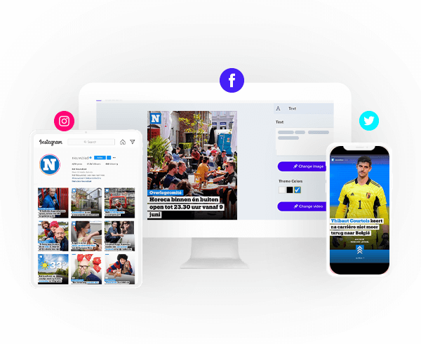 Het Nieuwsblad social media content and templates