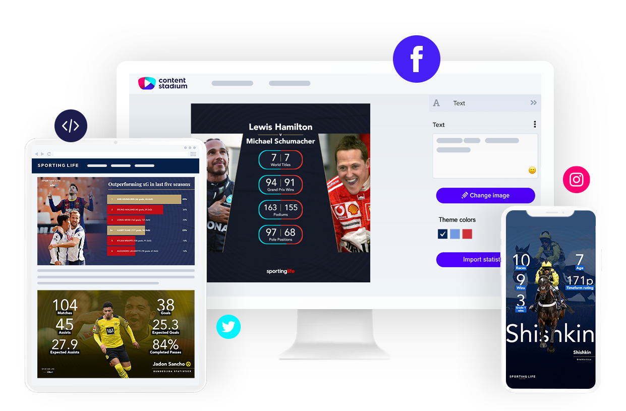 How Sporting Life turns stats into powerful social media visuals