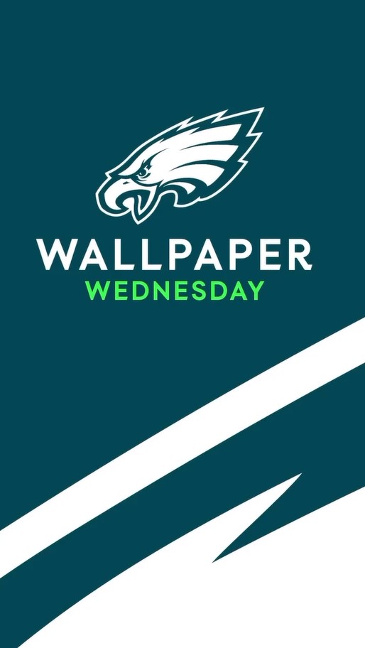 Instagram Story with "Wallpaper Wednesday" text which opens the Philadelphia Eagles' consistent social media series