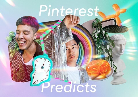 A visual mashup of Pinterest's trend predictions for 2023