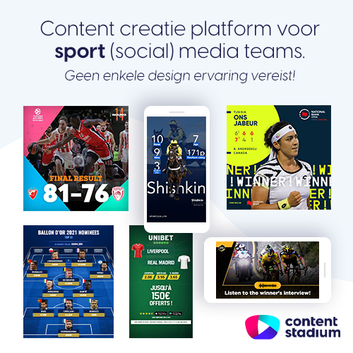 Ontdek ons ​​content creatie platform voor sport (social) media teams.