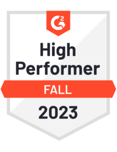 G2 High Performer Fall 2023 badge