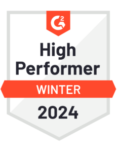 G2 High Performer Winter 2024 badge