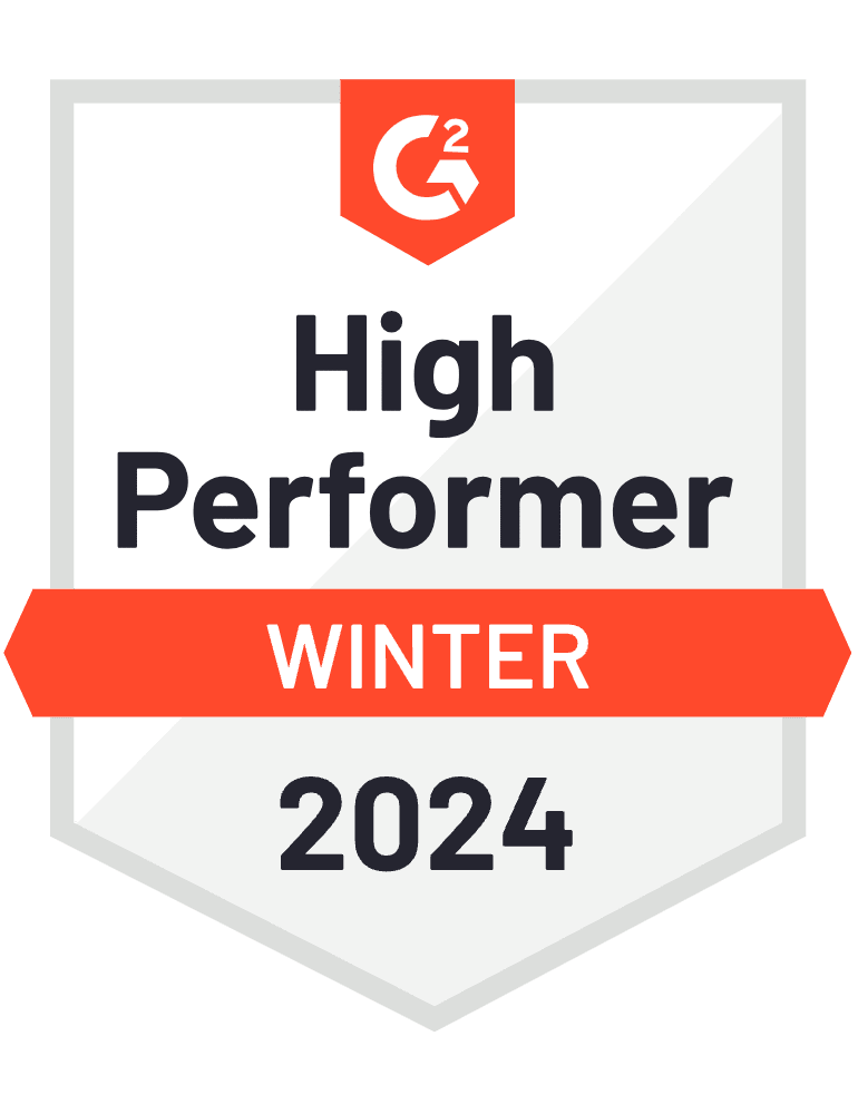 G2 High Performer Winter 2024 badge