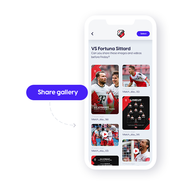 FC Utrecht using Content Stadium Network App