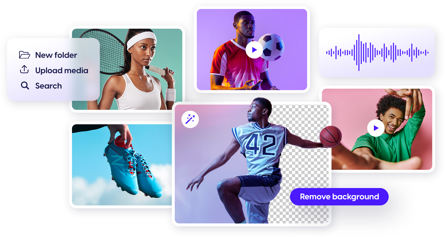 Use the Content Stadium Media Library to manage and edit your media files in one central location accessible from anywhere.